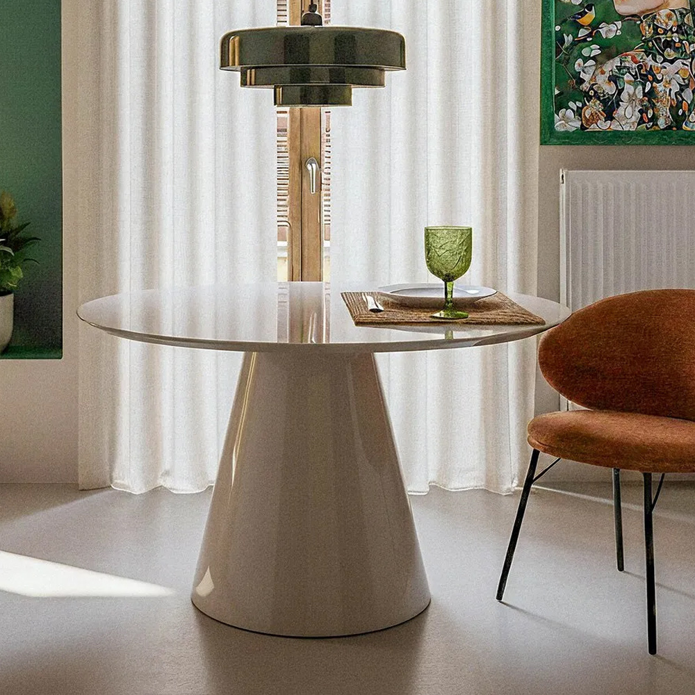 Mesa Comedor MDF Alto Brillo 120 x 120 x 75 cm 