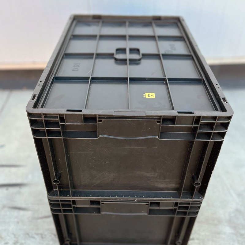 Lote de 1000 Cajas Plásticas con Tapa Antiestática 40 x 60 x 28 cm 
