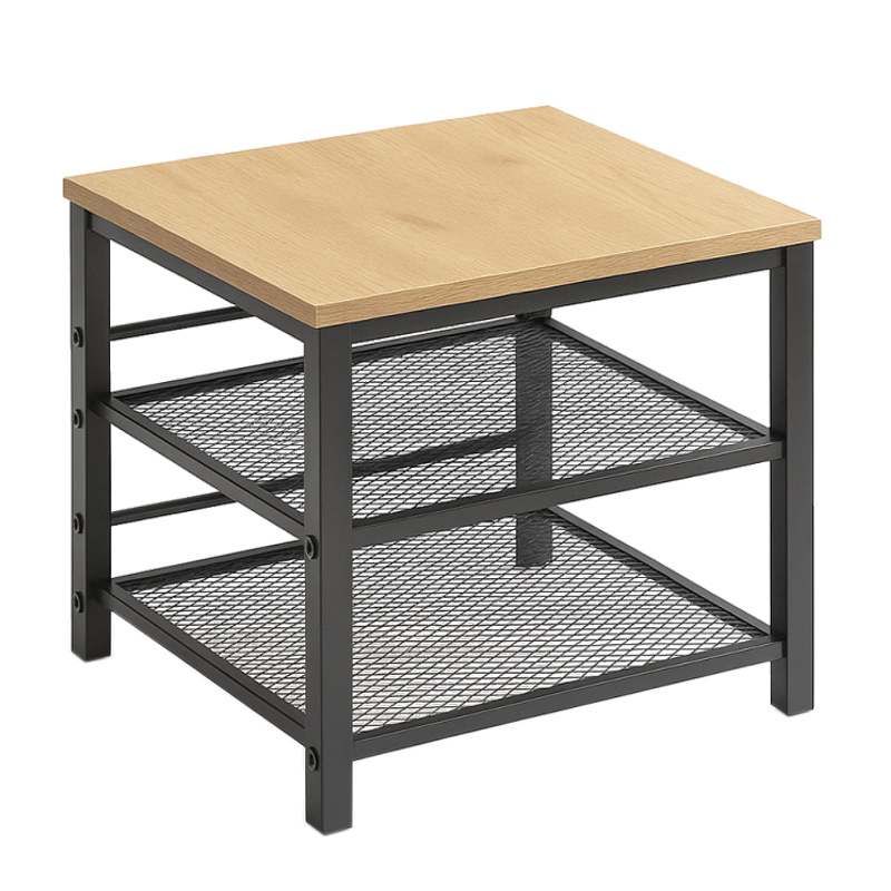 Set 2 Mesitas de Noche Benil Estilo Industrial 