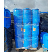 Lote de bidones de plástico azules usados 