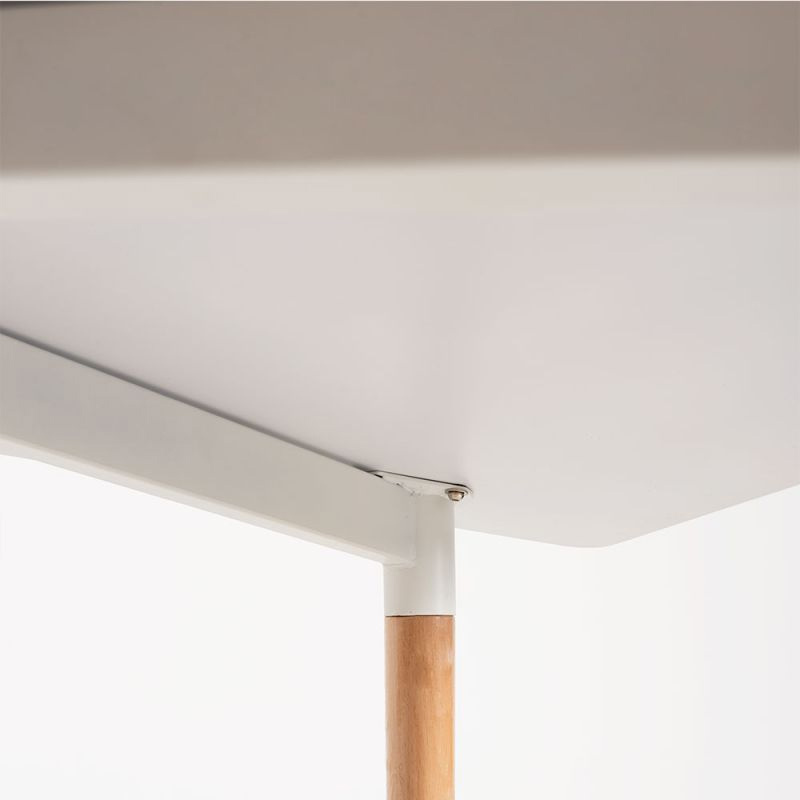 Mesa Nórdica Nera Rectangular 80 x 120 x 76 cm