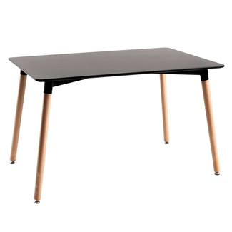 Mesa Nórdica Nera Rectangular 80 x 120 x 76 cm
