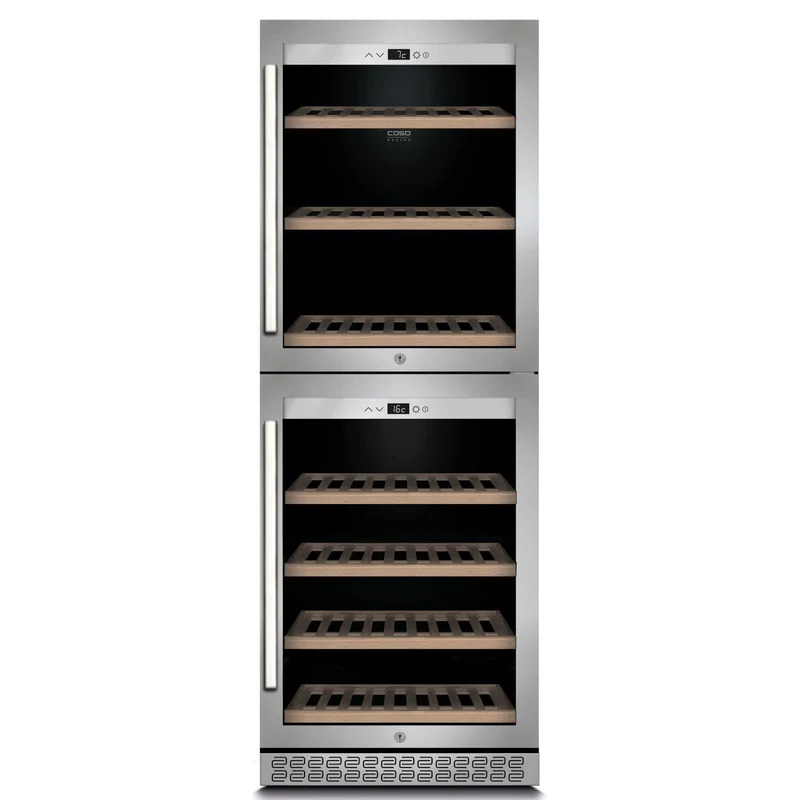 Vinoteca 126 botellas 2 puertas 2 temperaturas Caso Design WineChef Pro 126 2D 