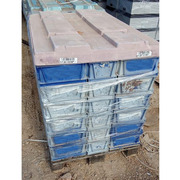 Lote 960 Cajas Plásticas Usadas Azules Apilables 