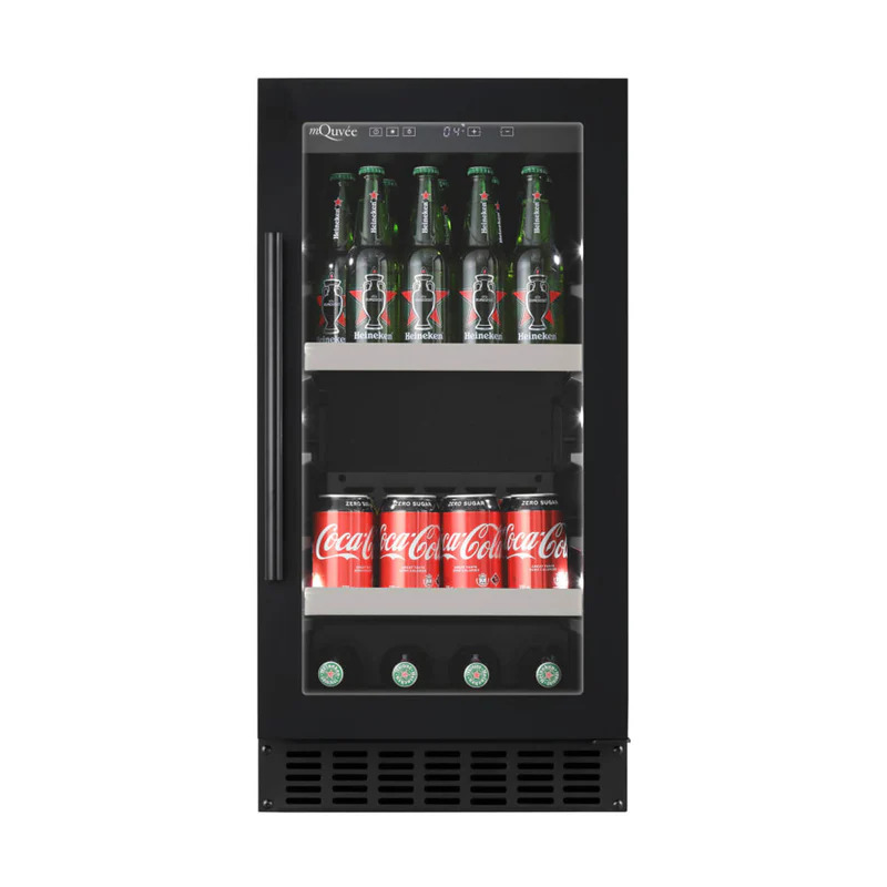 Nevera para cerveza y refrescos mQuvée BeerServer 40 Anthracite Black