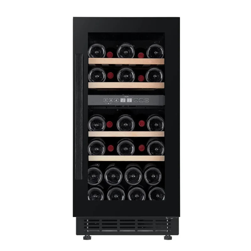 Vinoteca encastrable  negra 28 botellas Cavin Arctic Collection 40D Fullglass Black