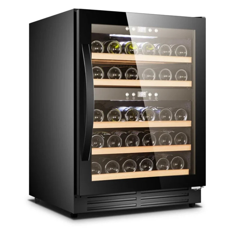 Vinoteca encastrable bajo encimera 40 botellas 2 zonas Cavin Scandinavian Collection 40 Fullglass Black