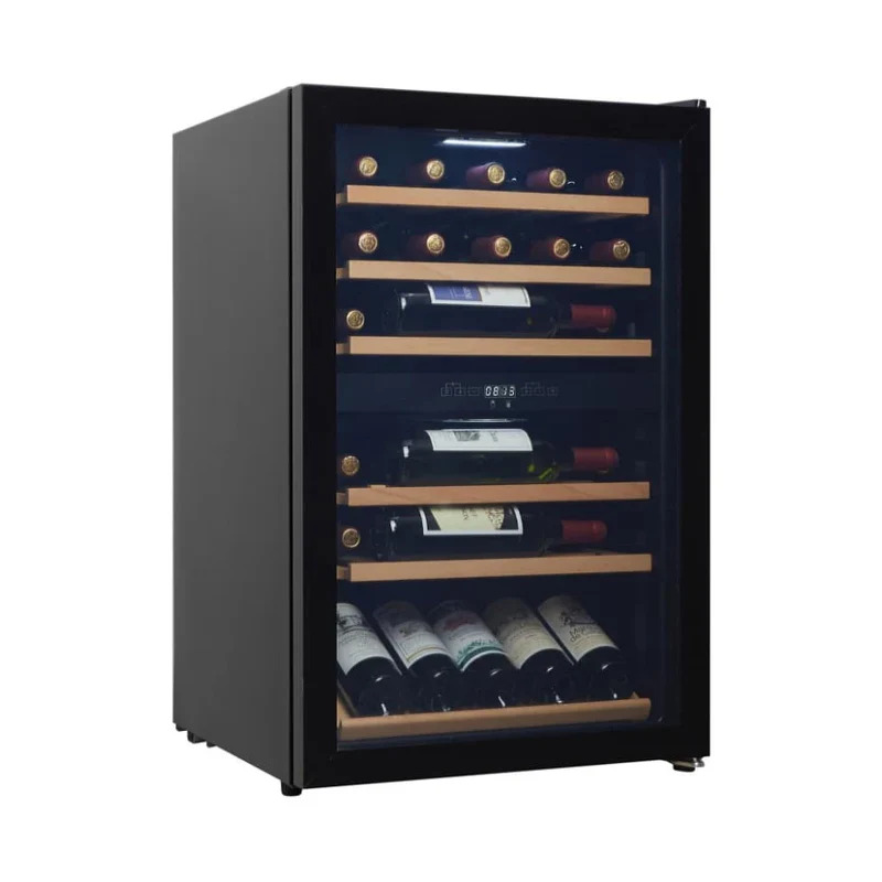 Vinoteca Negra 2 zonas 37 botellas Cavin Polar Collection 51 Black