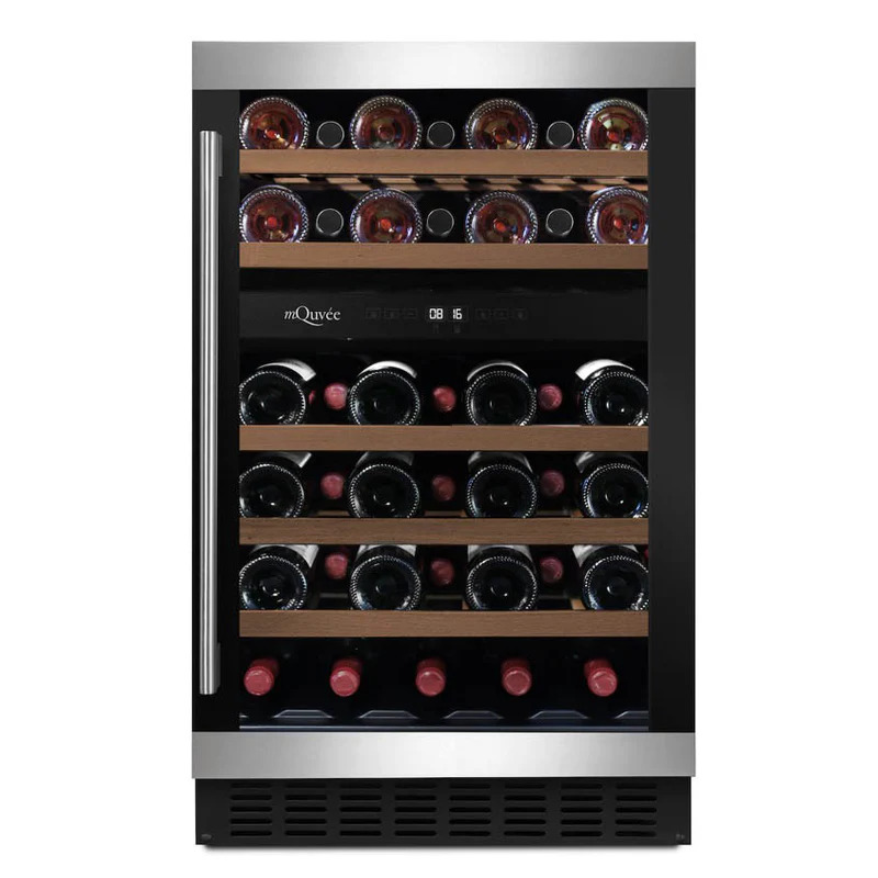 Vinoteca encastrable bajo encimera 38 botellas 2 zonas mQuvée WineCave 700 50D Modern