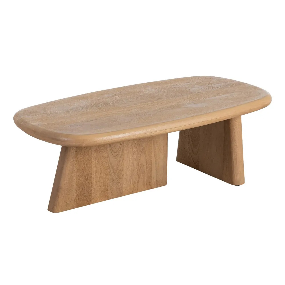 Mesa de Centro de Madera de Mango Natural 60 x 120 x 40 cm 