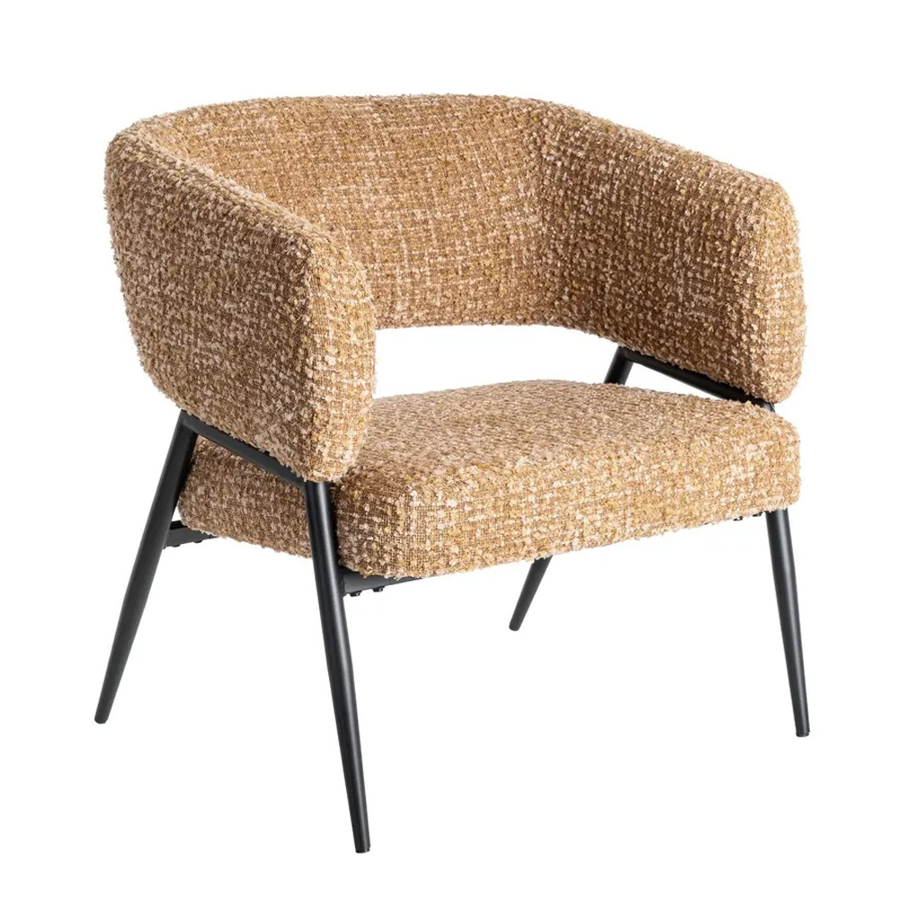 Sillón Jaspeado en Tejido y Metal 70 x 71 x 75 cm 