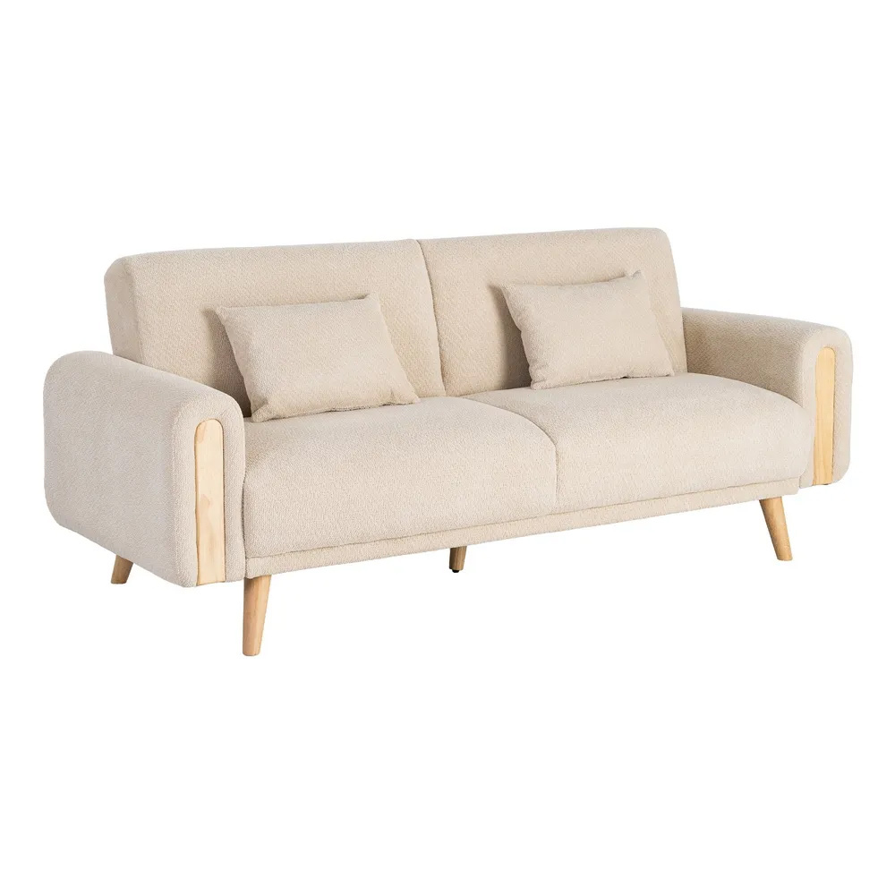 Sofá Cama de Tejido de Poliéster 82 x 218 x 90 cm