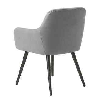 Silla Viroma de Terciopelo y Acero 52 x 50 x 78 cm