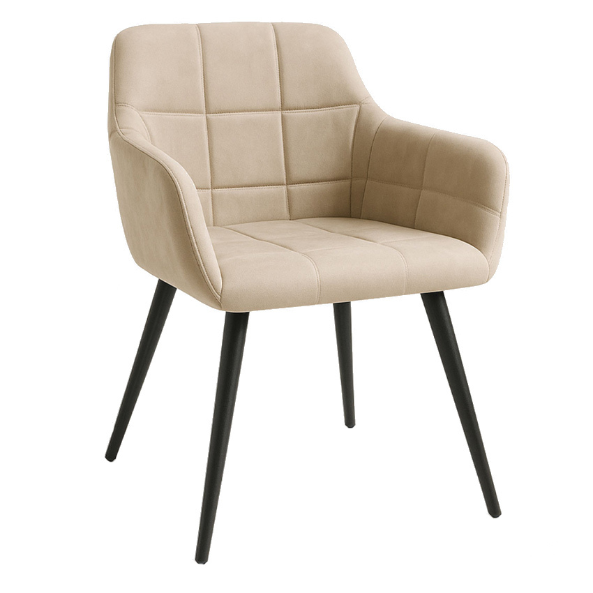 Silla Viroma de Terciopelo y Acero 52 x 50 x 78 cm
