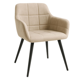 Silla Viroma de Terciopelo y Acero 52 x 50 x 78 cm