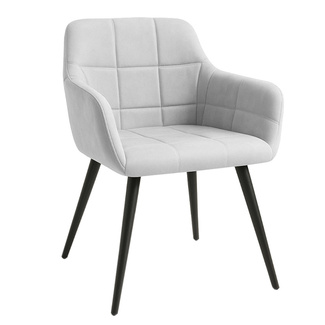 Silla Viroma de Terciopelo y Acero 52 x 50 x 78 cm