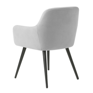 Silla Viroma de Terciopelo y Acero 52 x 50 x 78 cm