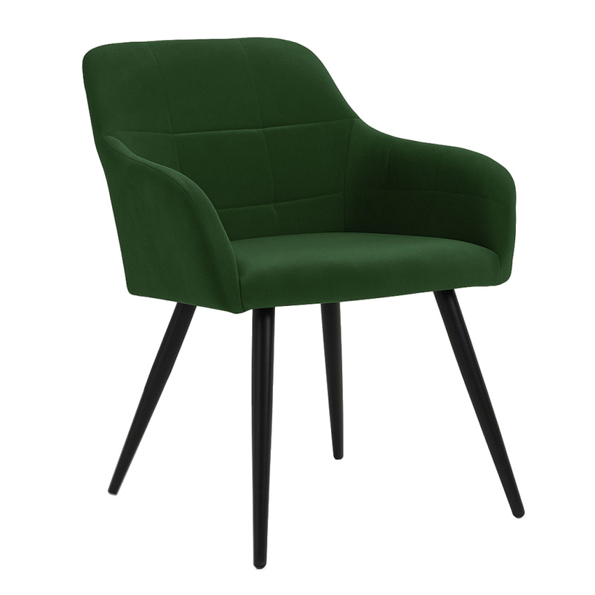 Silla Viroma de Terciopelo y Acero 52 x 50 x 78 cm