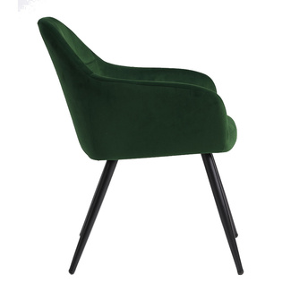 Silla Viroma de Terciopelo y Acero 52 x 50 x 78 cm