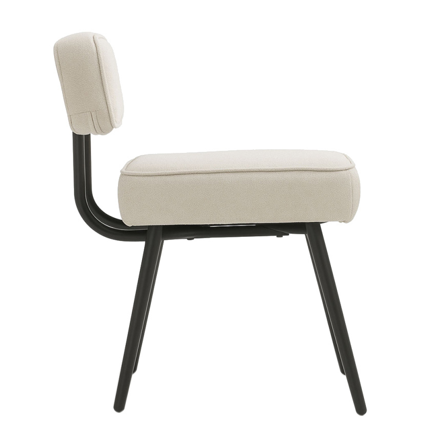 Silla Novaca de Tela y Acero Reforzado 46,5 x 39,5 x 70,5 cm 