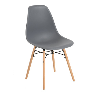 Silla Sybe de Polipropileno y Madera 40 x 40 x 83 cm 