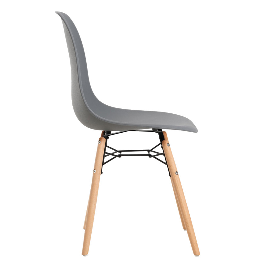 Silla Sybe de Polipropileno y Madera 40 x 40 x 83 cm 