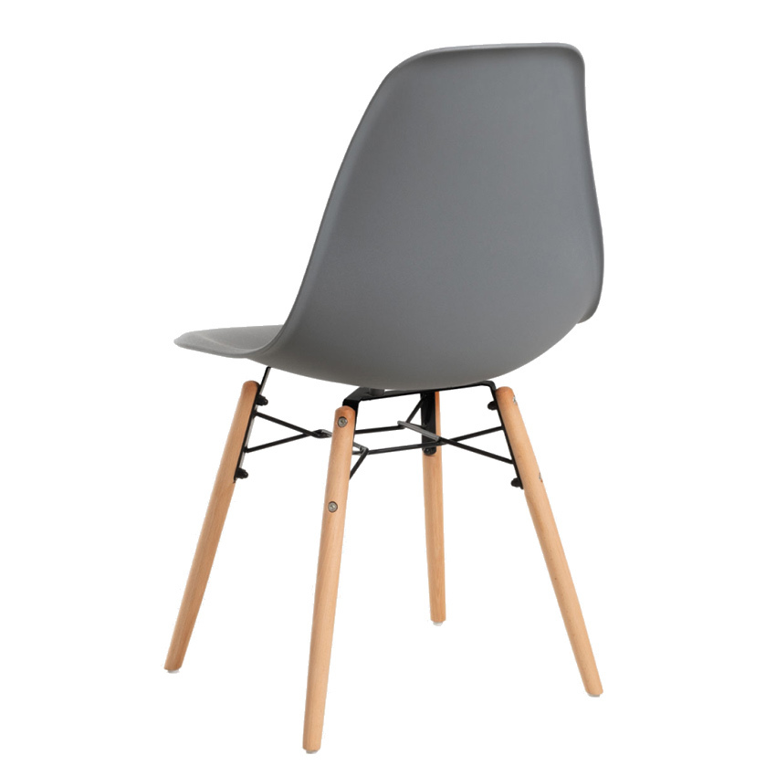 Silla Sybe de Polipropileno y Madera 40 x 40 x 83 cm 