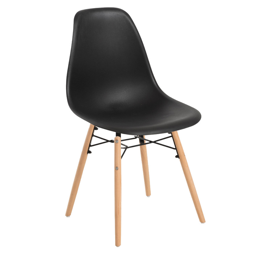 Silla Sybe de Polipropileno y Madera 40 x 40 x 83 cm 