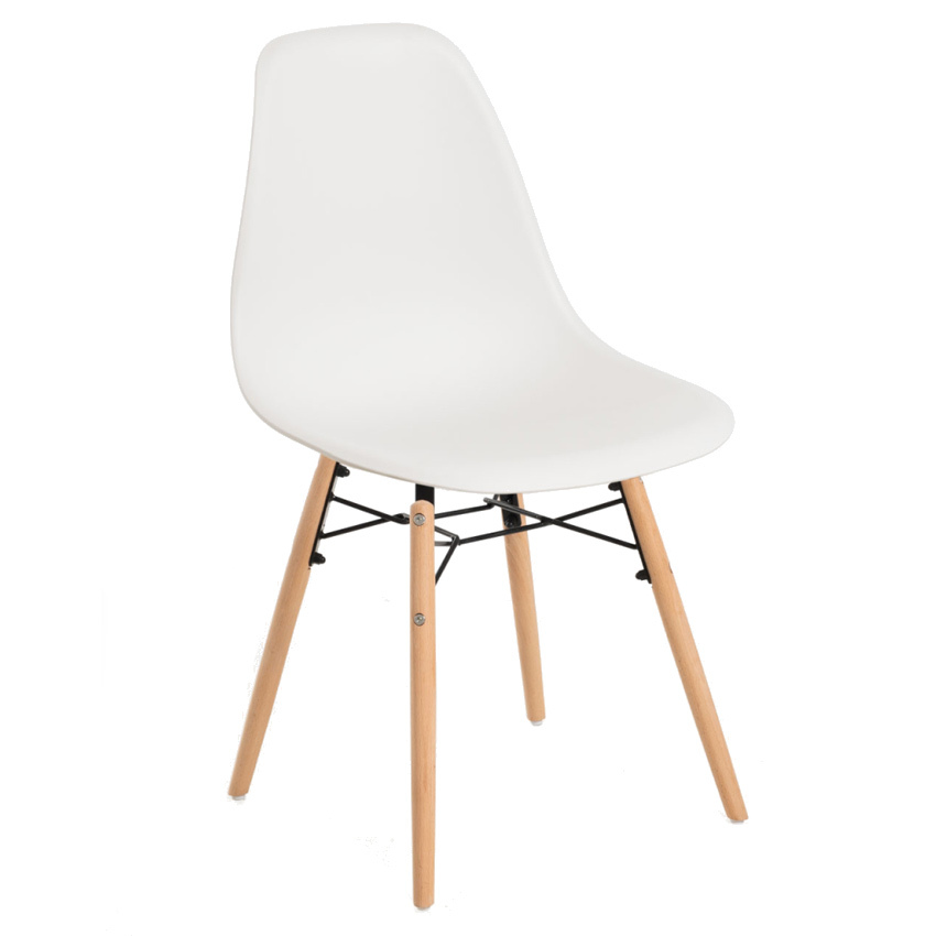 Silla Sybe de Polipropileno y Madera 40 x 40 x 83 cm 