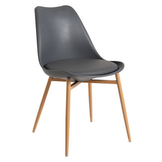 Silla Melti de Polipropileno y Madera 40 x 40 x 82 cm 