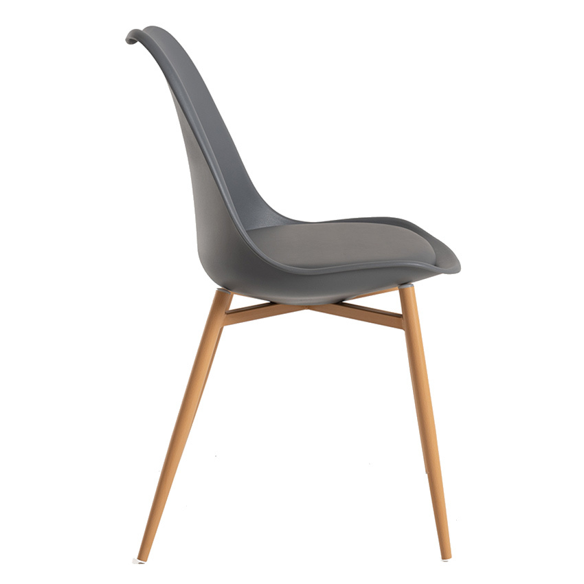 Silla Melti de Polipropileno y Madera 40 x 40 x 82 cm 
