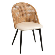 Silla Sarpe de Tapizado de Terciopelo 42 x 47 x 74 cm 