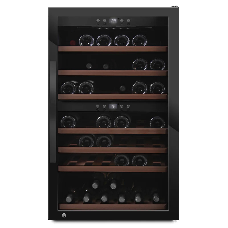 Vinoteca mQuvée WineExpert 66 Fullglass Black 66 Botellas Doble Zona Libre Instalación 