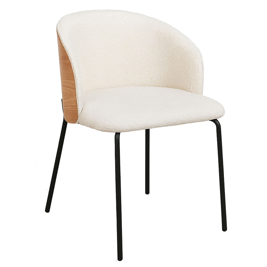 Silla Aglia Tela Respaldo de Madera 47 x 43,5 x 74 cm  