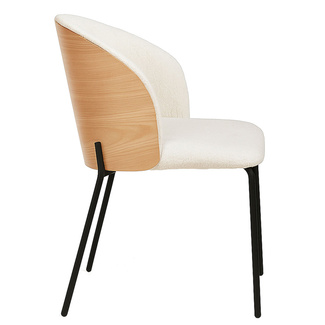 Silla Aglia Tela Blanca 47 x 43,5 x 74 cm 