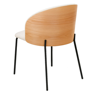 Silla Aglia Tela Blanca 47 x 43,5 x 74 cm 
