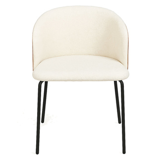 Silla Aglia Tela Blanca 47 x 43,5 x 74 cm 