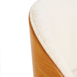 Silla Aglia Tela Blanca 47 x 43,5 x 74 cm 