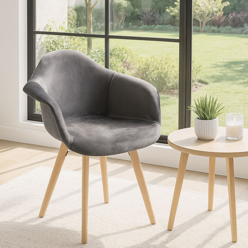 Silla Luba Terciopelo 45 x 42,5 x 81 cm 