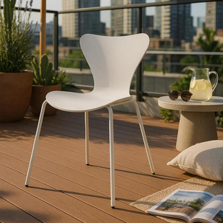 Silla Nilcelo para Exterior de Polipropileno 53 x 56 x 76 cm 