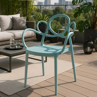 Silla Yska con Reposabrazos de Polipropileno 57 x 57 x 82 cm 