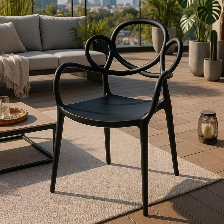 Silla Yska con Reposabrazos de Polipropileno 57 x 57 x 82 cm 