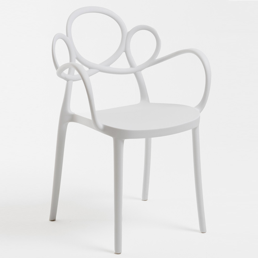 Silla Yska con Reposabrazos de Polipropileno 57 x 57 x 82 cm 