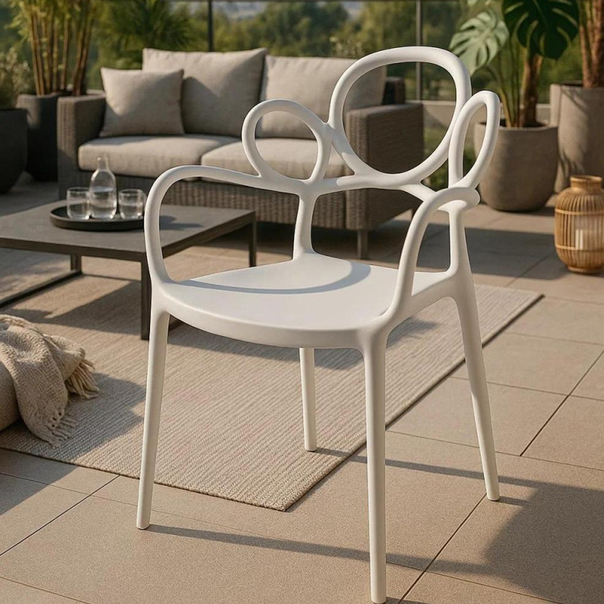 Silla Yska con Reposabrazos de Polipropileno 57 x 57 x 82 cm 