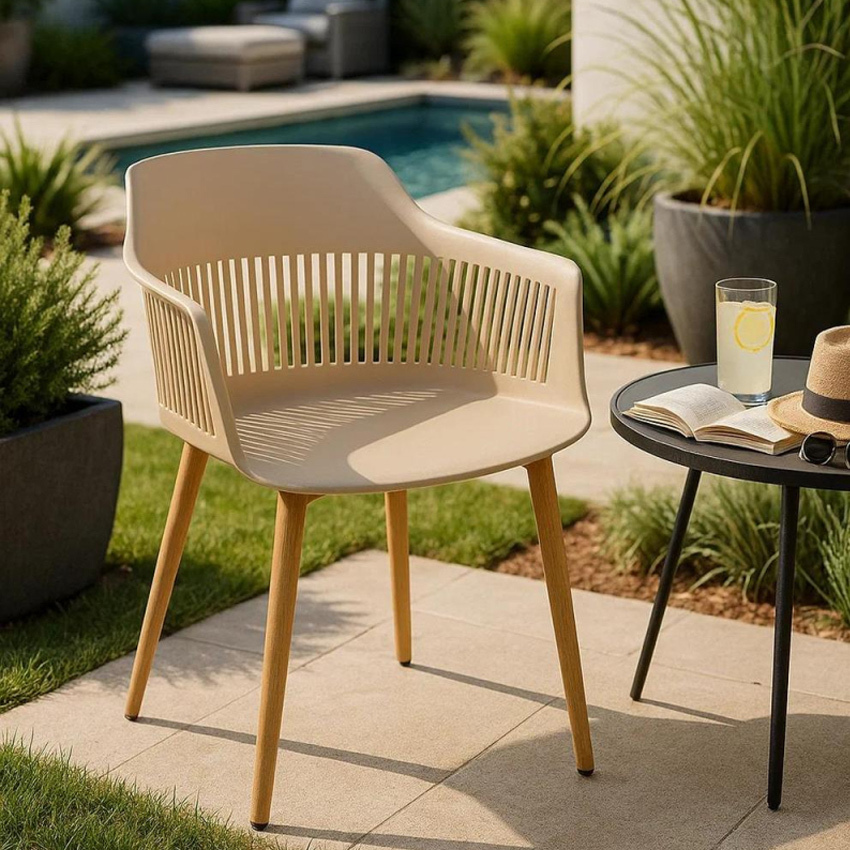 Silla Silsi para Exterior de Polipropileno 45 x 45 x 80 cm 