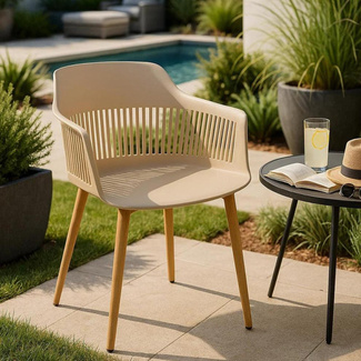 Silla Silsi para Exterior de Polipropileno 45 x 45 x 80 cm 