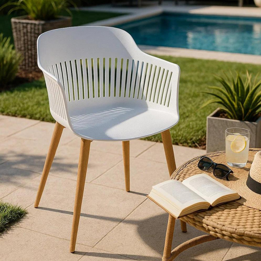 Silla Silsi para Exterior de Polipropileno 45 x 45 x 80 cm 