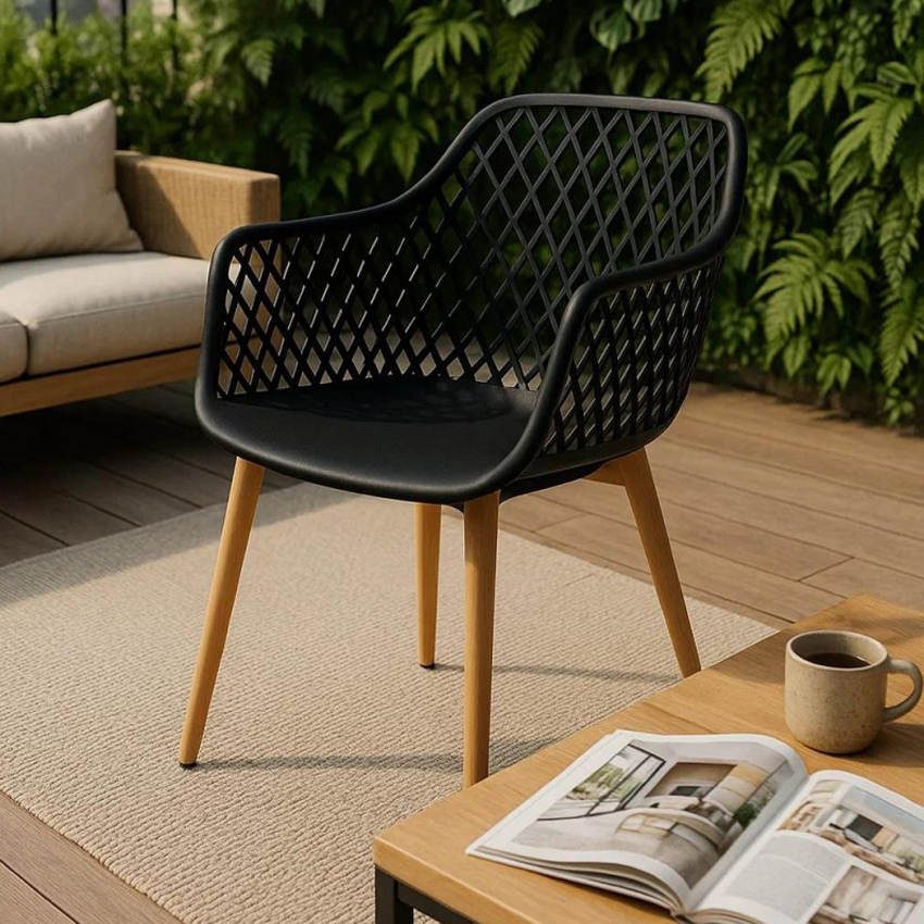 Silla Vaty para Exterior de Polipropileno 47 x 43 x 85 cm