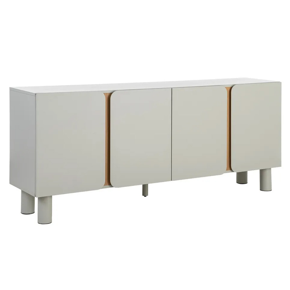 Aparador DM Taupe 4 Puertas 40 x 180 x 75 cm   