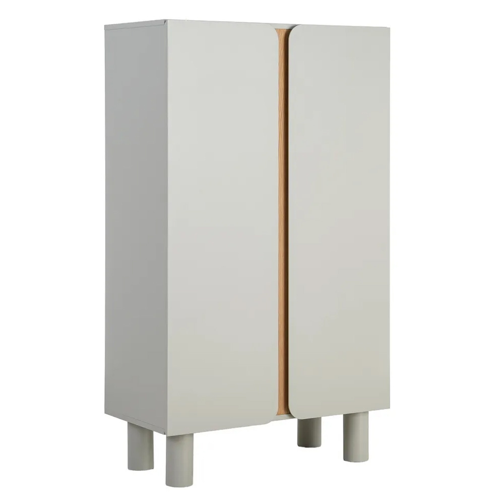 Armario de Madera DM Taupe 2 Puertas 40 x 80 x 137 cm 